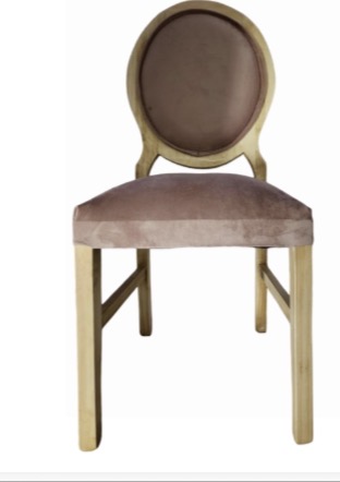 Silla Luis XVI velvet rosa